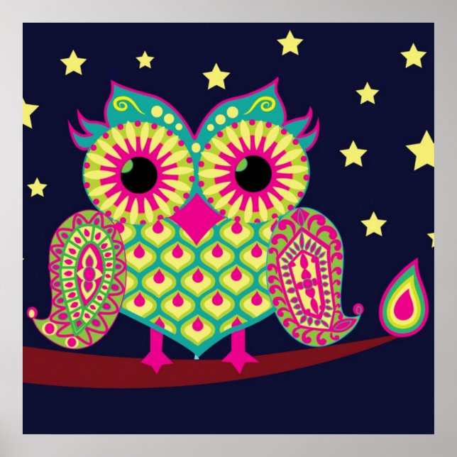 Poster Midnight East Owl (Frente)