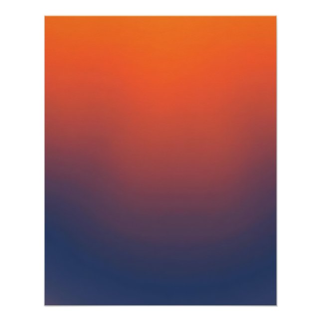 Pôster Midnight Ember Gradient (Frente)