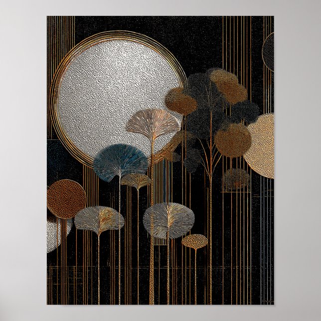 Poster Midnight Forest #10 - Download Digital 4x5 (Frente)