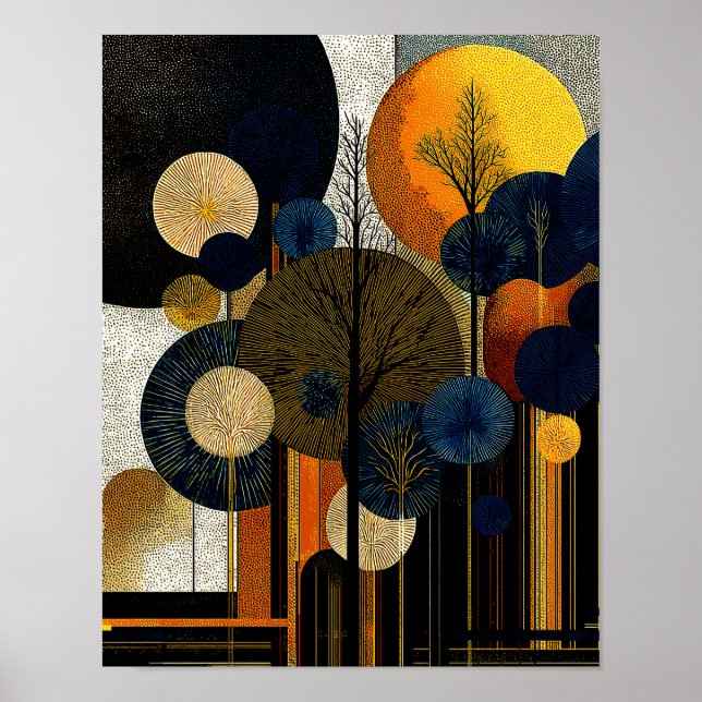 Poster Midnight Forest #1 - Download Digital (Frente)