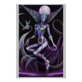 Pôster Midnight Magic of the Lunar Maiden