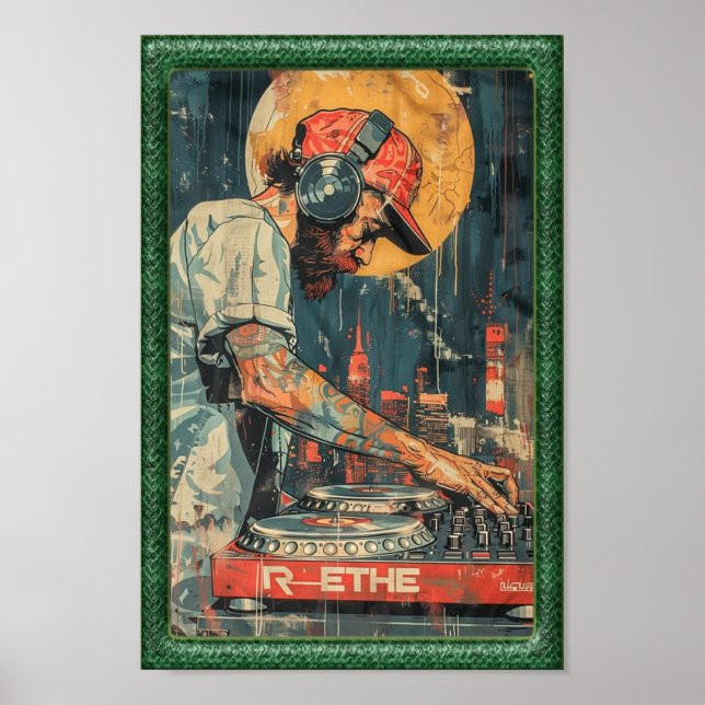 Poster Midnight Mix – Urban DJ Vibes (Frente)