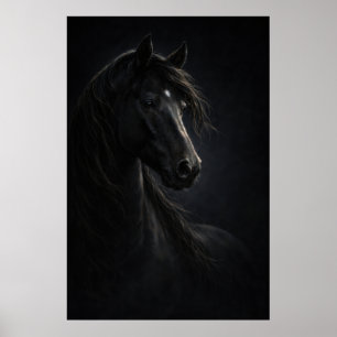 Poster Midnight Sky   Arte de Cavalo   Cartaz