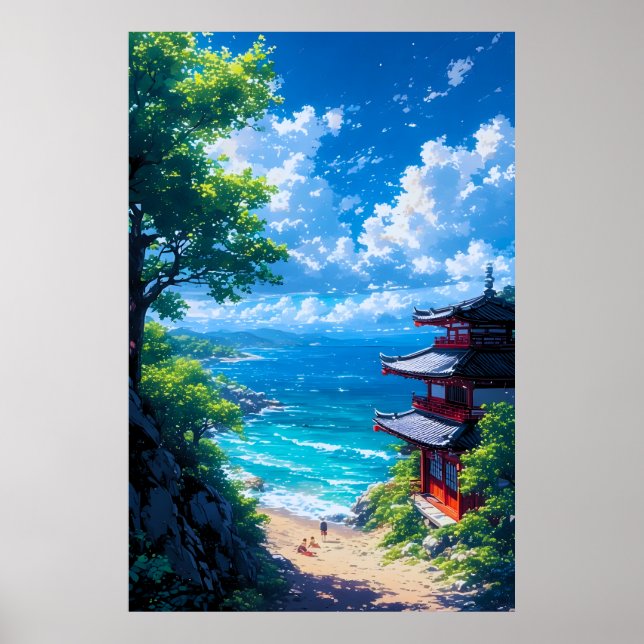 Poster Midori to Umi no Michi  (Frente)