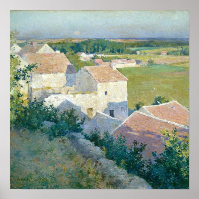 Poster Midsummer Twilight Willard Metcalf Fine Art (Frente)