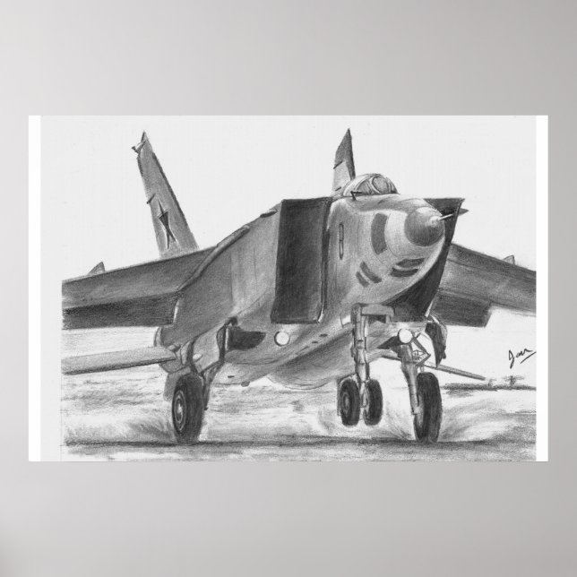 Poster MiG 25 Foxbat (Frente)
