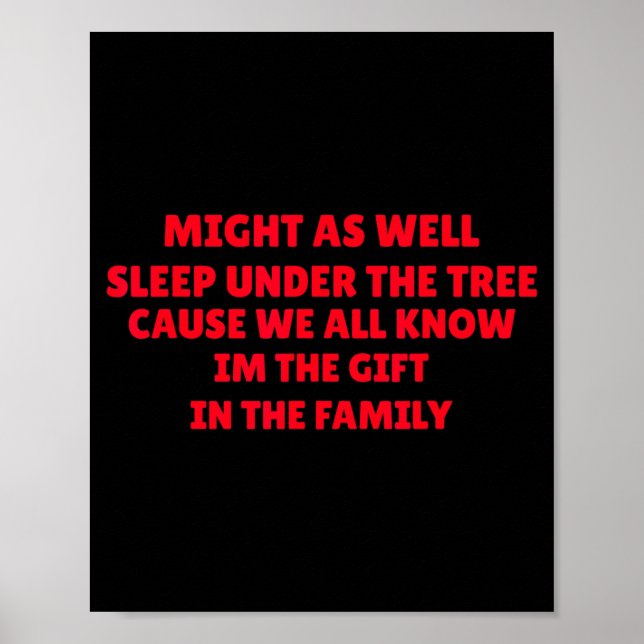 Poster Might As Well Sleep Under Tree Funny Golden Child  (Frente)