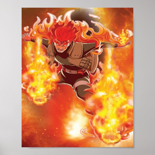 Poster Might Guy 8th Gate  (Frente)