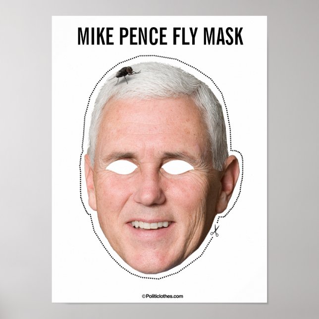 Poster Mike Pence Fly Mask Cutout (Frente)