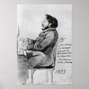 Pôster Mikhail Glinka, 1853