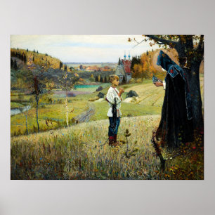 Poster Mikhail Nesterov: Visão do Bartolomeu Juvenil