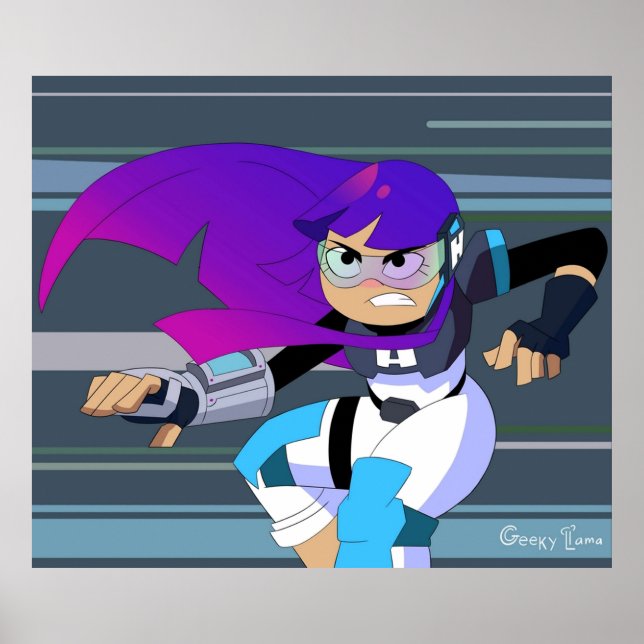 Poster Miko Kubota Glitch Techs (Frente)