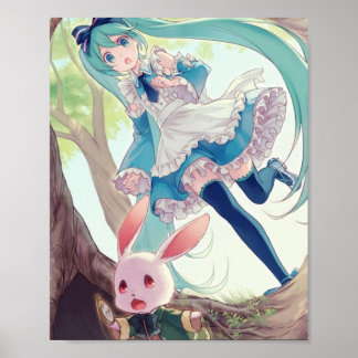 Poster Miku in Wonderland ft