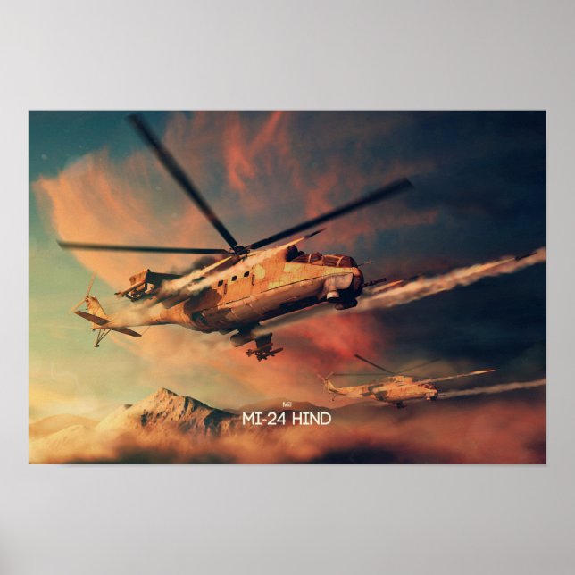 Poster Mil Mi-24 Hind (Frente)