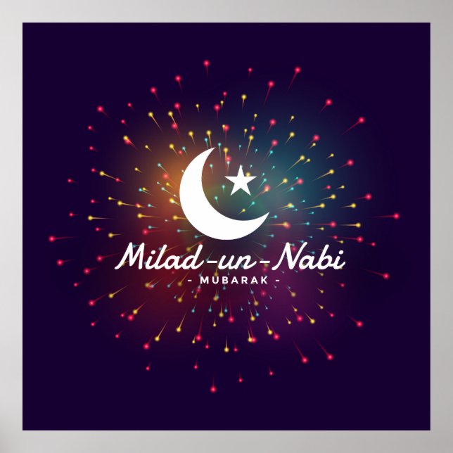 Poster Milad-un-Nabi Mubarak (Frente)