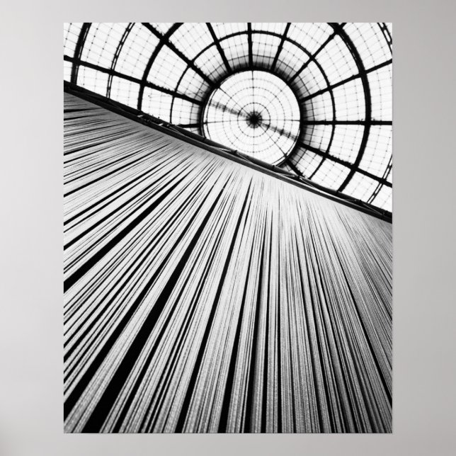 Poster Milano Itália, Exibição na Galleria (Frente)