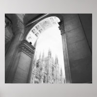 Milano Itália, Galleria View of the Duomo