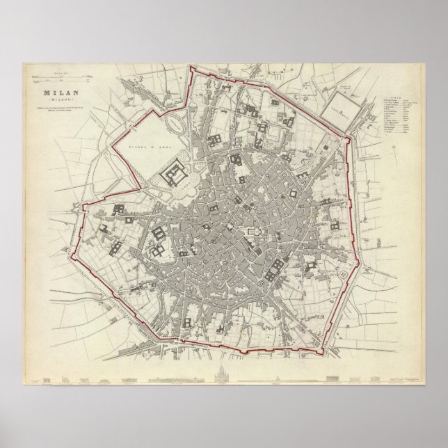 Pôster Milão Milano (Frente)