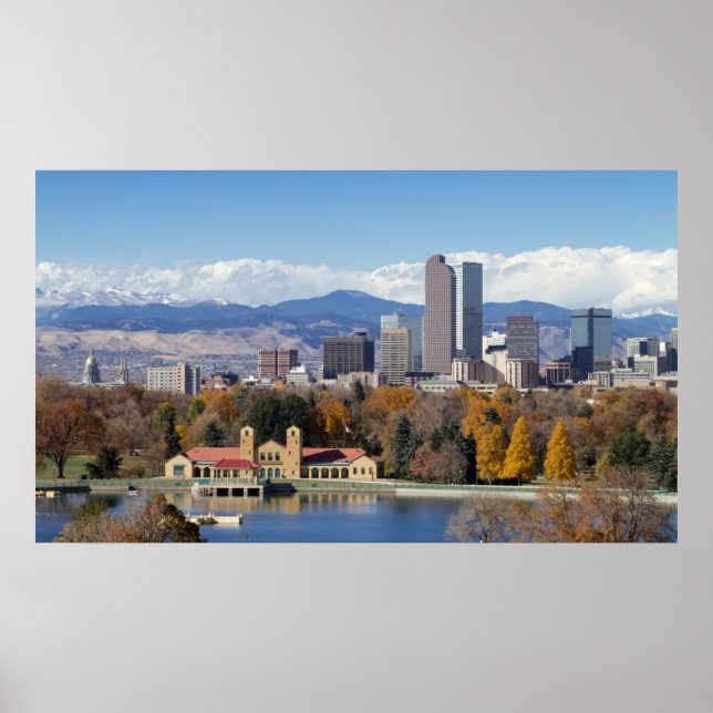 Poster Mile High City de Denver, Colorado (Frente)