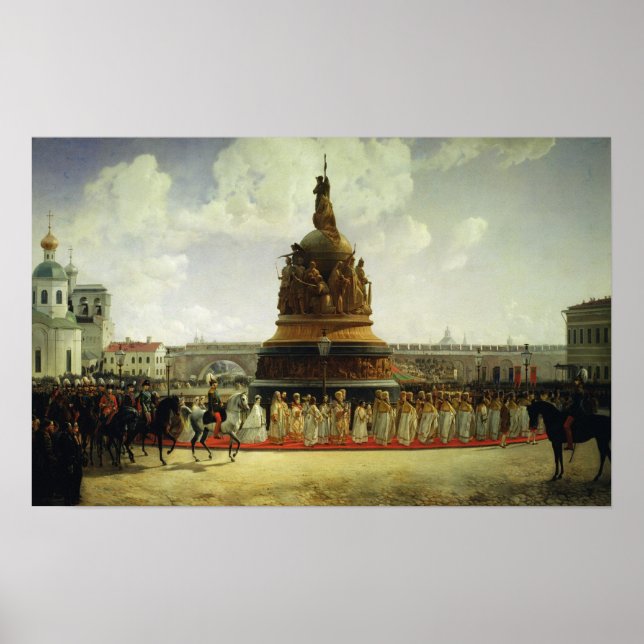 Pôster Milênio da Rússia (Frente)