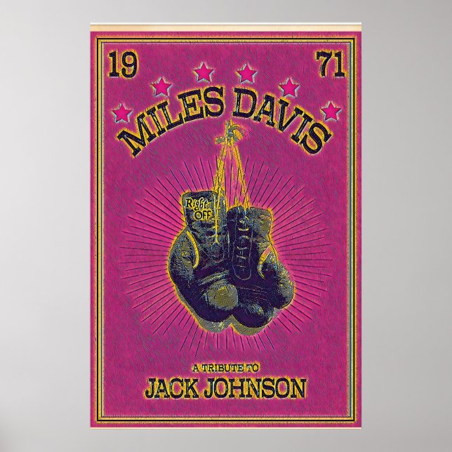 Poster Miles Davis Homenagem a Jack Johnson, Versão 2 (Frente)