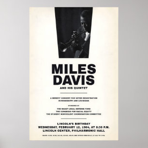 Poster Miles Davis - My Funny Valentine - Four & More