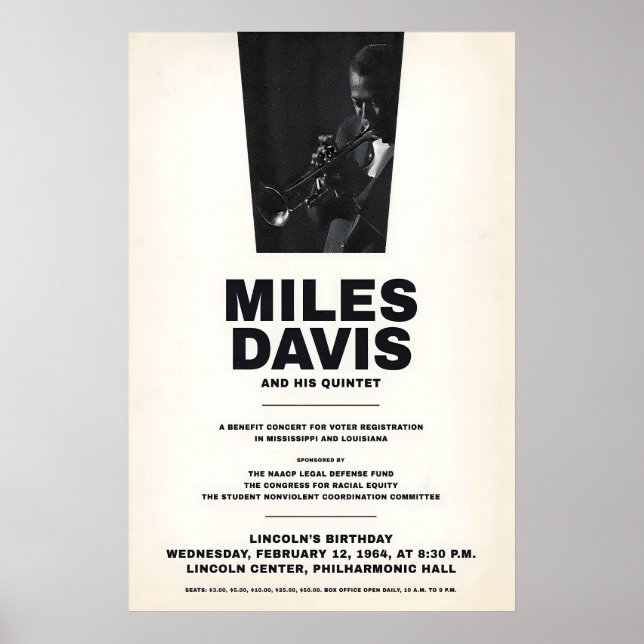 Poster Miles Davis - My Funny Valentine - Four & More (Frente)
