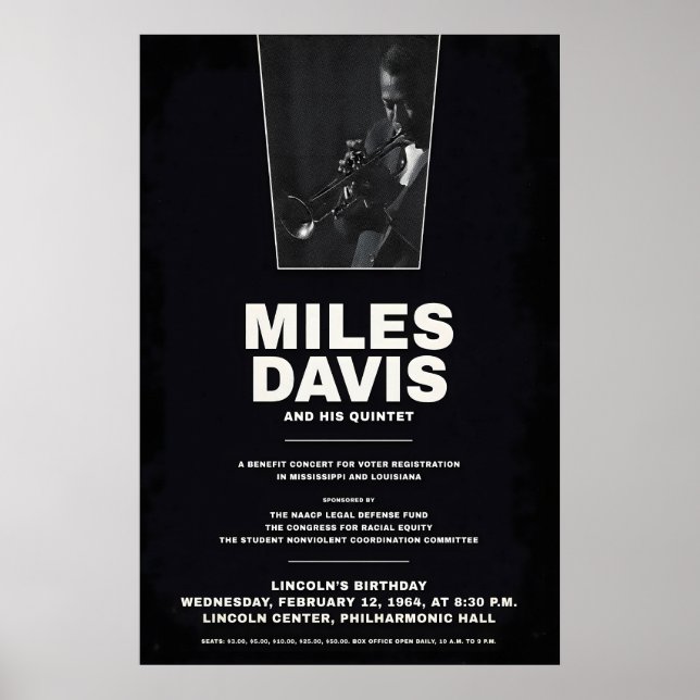 Poster Miles Davis - My Funny Valentine - Four & More (Frente)