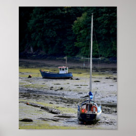 Poster Milford Haven Wales Low Tide