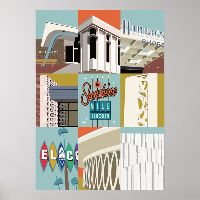 Poster Milha Sunshine de 28"x20" - Tucson, Arizona (Frente)