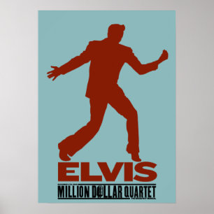 Poster Milhão quartetos Elvis do dólar