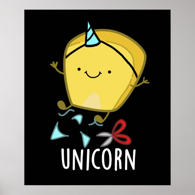 Poster Milho Funny Milho Pun Dark BG (Frente)