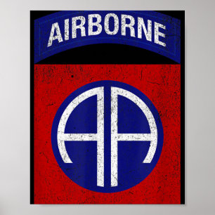 Poster Militares Veteranos Patrióticos Afetaram 82º Nasci