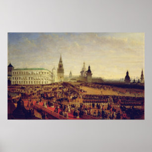 Pôster Military parade during Coronation of Alexander