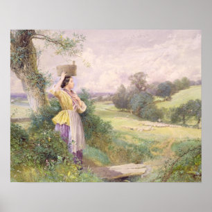 Pôster Milkmaid, 1860 (c/c no papel)