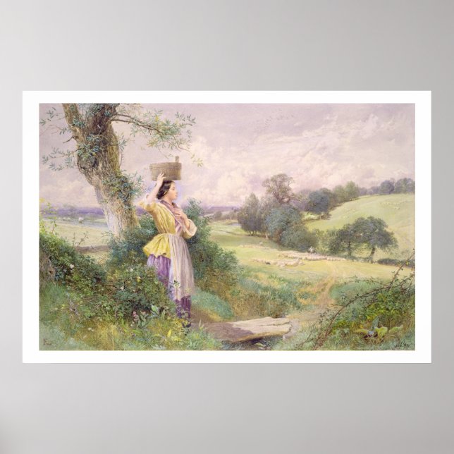 Pôster Milkmaid, 1860 (c/c no papel) (Frente)