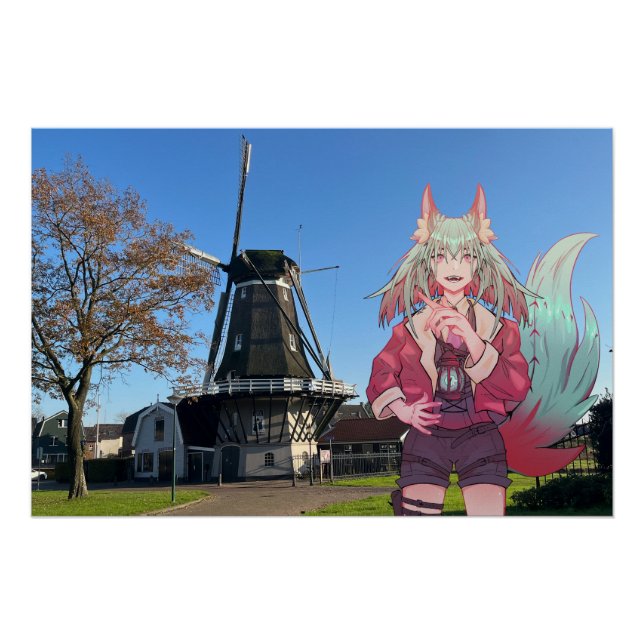 Pôster Mill VTuber, Anime (Frente)