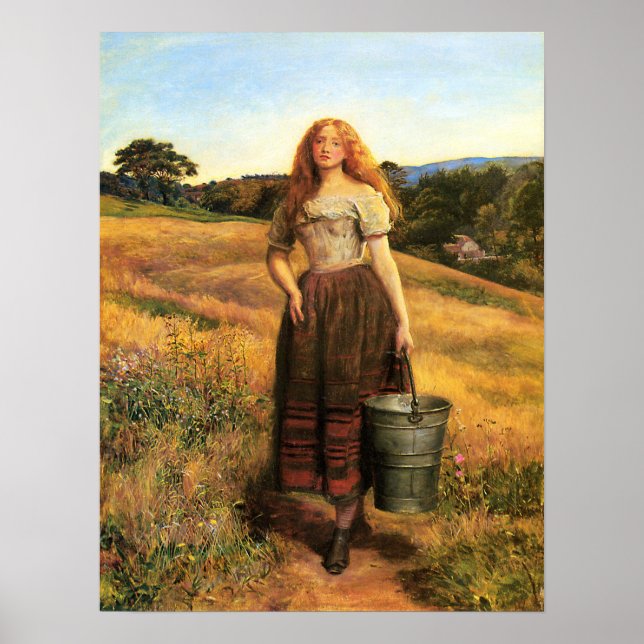 Poster Millais - A Filha do Agricultor (Frente)