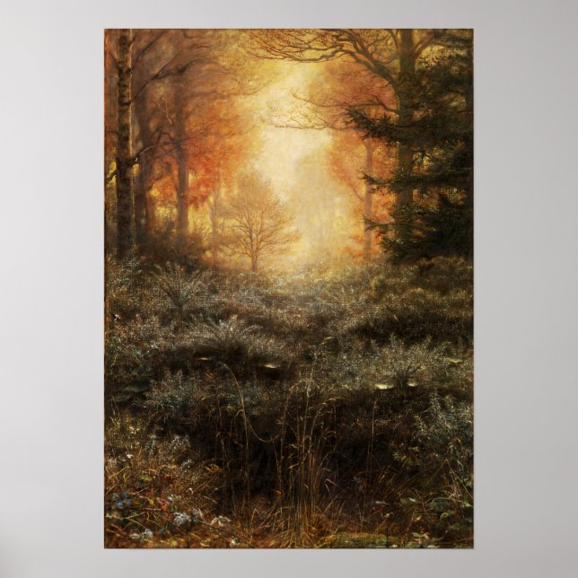 Poster Millais - Furze Encharcada de Orvalho (Frente)