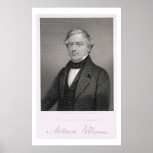 Poster Millard Fillmore, gravado por Thomas B. Welch (181