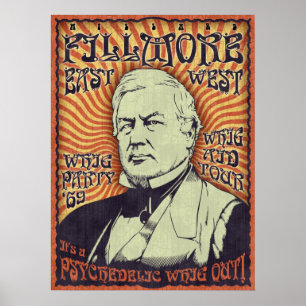 Poster Millard Fillmore - Whig para fora!