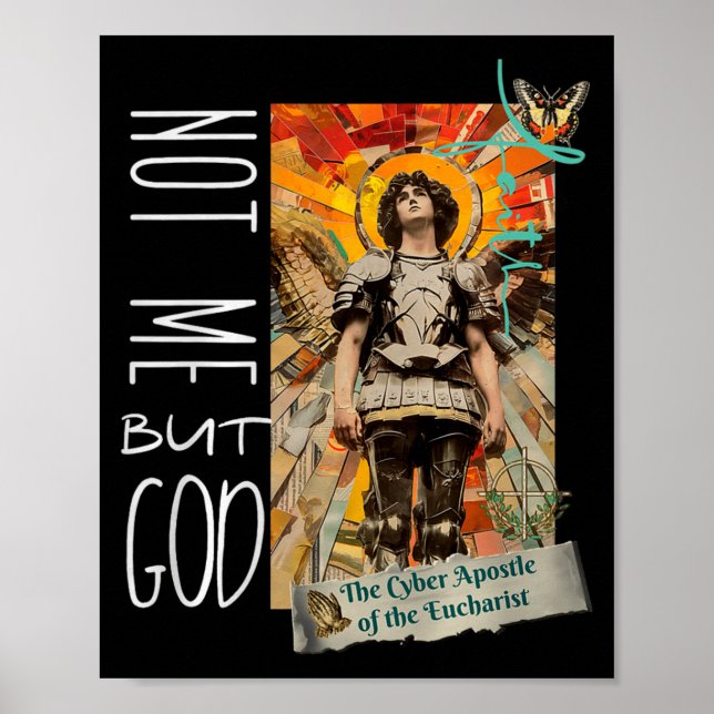 Poster Millennial Saint The Eucharist Not Me God Premium  (Frente)