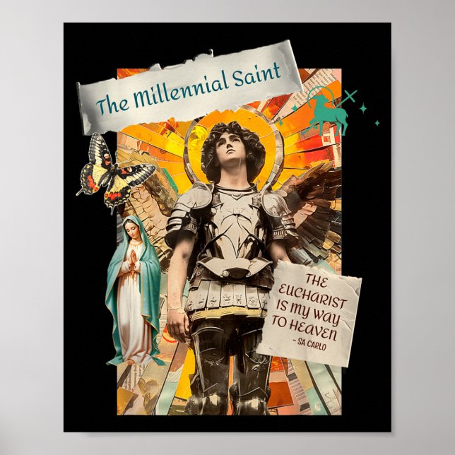 Poster Millennial Saint The Eucharist Way To Heaven  (Frente)