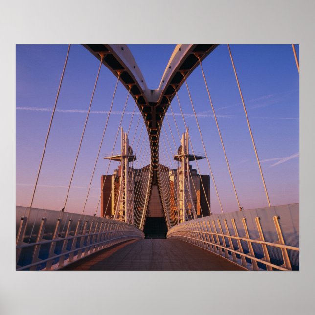 Pôster Millennium Bridge, Lowry Center, Salford (Frente)