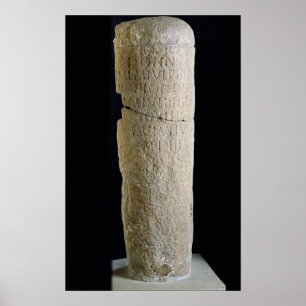 Poster Milliary boundary columm