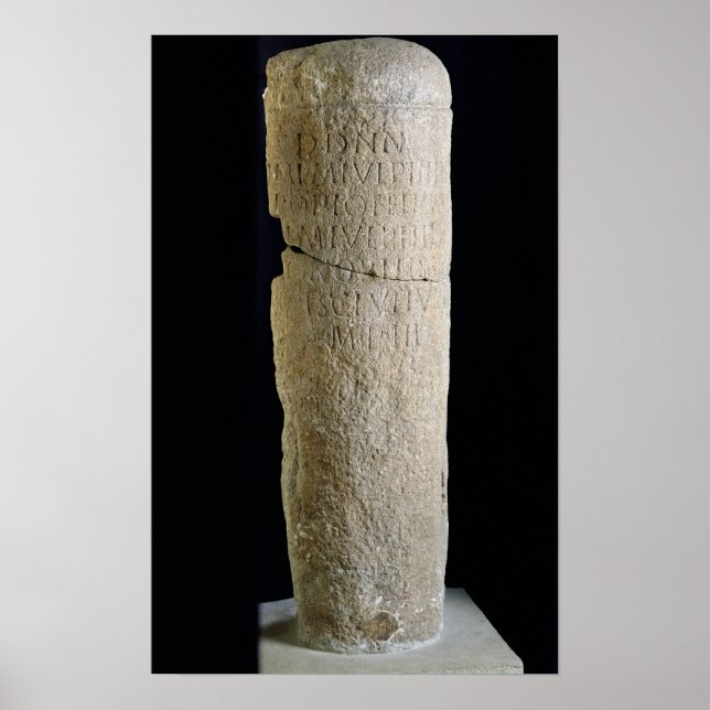 Poster Milliary boundary columm (Frente)