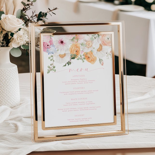 Poster Millie Floral Menu (Criador carregado)