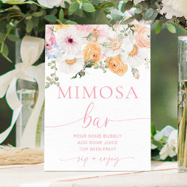 Poster Millie Floral Mimosa Bar
