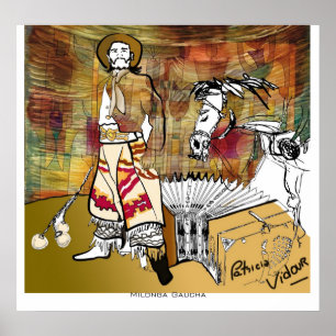 Poster Milonga Gaucha Tango