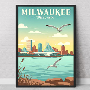 Poster Milwaukee Wisconsin Antigo